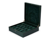 Wolf British Racing 15 Piece Watch Box Green - Dracakis Jewellers